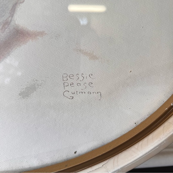 Vintage 1930’s Bessie Pease Gutmann ‘A Little Bit of Heaven’ Signed Litho in Ova - Picture 5 of 7